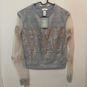Lace sweater top
